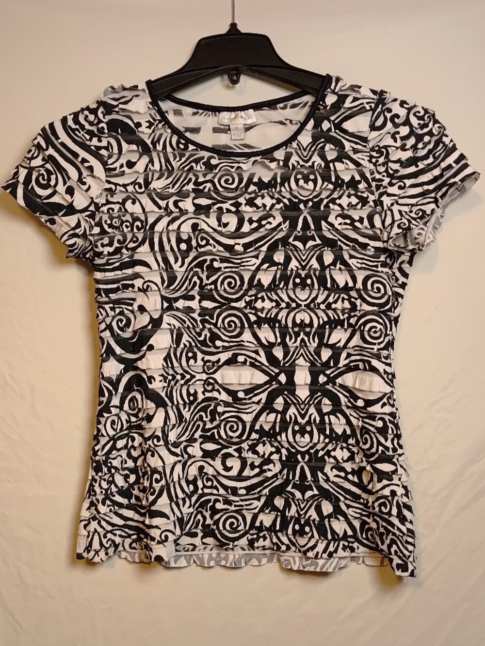 Vintage Fashion Bug Small Short Sleeve Top Size S Made in USA